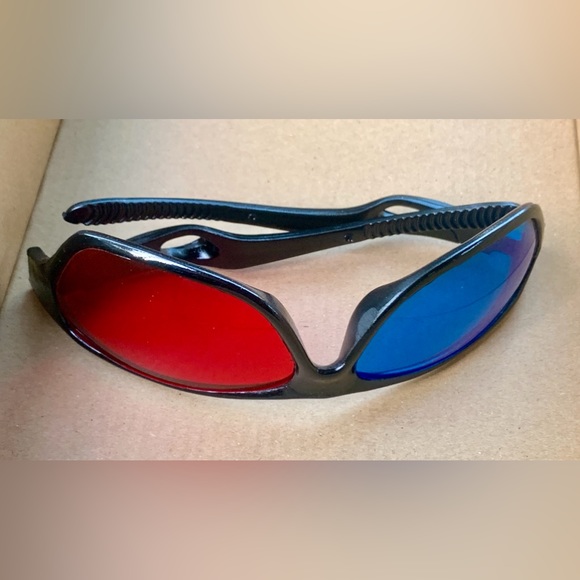 1990s Vtg Adult One Size 3D Movie Image Viewing Glasses - Picture 8 of 8